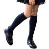 imageCOTTON DAY 3 Pack Kids Girls Unisex Soft Knee High School Uniform Dress Socks Seamless Toe Black White Navy Blue BurgundyPlain Burgundy