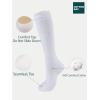 imageCOTTON DAY 3 Pack Kids Girls Unisex Soft Knee High School Uniform Dress Socks Seamless Toe Black White Navy Blue BurgundyPlain White