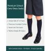 imageCOTTON DAY 3 Pack Kids Girls Unisex Soft Knee High School Uniform Dress Socks Seamless Toe Black White Navy Blue BurgundyWide Ribbed Navy Blue