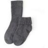 imageCOTTON DAY Baby Infant Toddler Seamless Triple Roll Turn Cuff Slouch Socks Gift BoxBlack White Charcoal