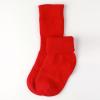 imageCOTTON DAY Baby Infant Toddler Seamless Triple Roll Turn Cuff Slouch Socks Gift BoxRed Blue Gray Green