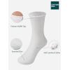 imageCOTTON DAY Girls White Dressy Textured Short Socks Scallop Top Design 5 PackArgyle Texture 5 Pack