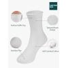 imageCOTTON DAY Girls White Dressy Textured Short Socks Scallop Top Design 5 PackHeart Texture 5 Pack