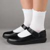 imageCOTTON DAY Girls White Dressy Textured Short Socks Scallop Top Design 5 PackScallop Top White 5 Pack