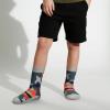 imageCOTTON DAY Kids Boys Crew Dress Socks Bright Colorful Pattern Design Shark Camo Beetle StarCamouflage