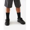 imageCOTTON DAY Unisex Little Kids Youth Boys Girls Soft Cotton Crew Dress Socks Seamless Toe Black White Gray Navy 6 PackPlain Black