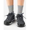 imageCOTTON DAY Unisex Little Kids Youth Boys Girls Soft Cotton Crew Dress Socks Seamless Toe Black White Gray Navy 6 PackPlain Lt Gray