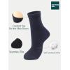 imageCOTTON DAY Unisex Little Kids Youth Boys Girls Soft Cotton Crew Dress Socks Seamless Toe Black White Gray Navy 6 PackPlain Navy Blue