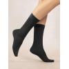 imageCOTTON DAY Womens Soft Combed Cotton Dress Socks Seamless Toe Black White Gray Navy Blue Brown BeigeAssorted Black Navy Gray
