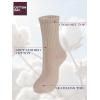 imageCOTTON DAY Womens Soft Combed Cotton Dress Socks Seamless Toe Black White Gray Navy Blue Brown BeigeBeigeGrayOlive Half Ribbed