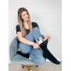 imageCOTTON DAY Womens Soft Combed Cotton Dress Socks Seamless Toe Black White Gray Navy Blue Brown BeigeBlack
