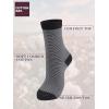 imageCOTTON DAY Womens Soft Combed Cotton Dress Socks Seamless Toe Black White Gray Navy Blue Brown BeigeFine Striped
