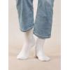 imageCOTTON DAY Womens Soft Combed Cotton Dress Socks Seamless Toe Black White Gray Navy Blue Brown BeigeWhite All Plain