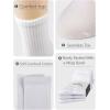 imageCOTTON DAY Womens Soft Combed Cotton Dress Socks Seamless Toe Black White Gray Navy Blue Brown BeigeWhite Half Ribbed