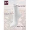 imageCOTTON DAY Womens Soft Combed Cotton Dress Socks Seamless Toe Black White Gray Navy Blue Brown BeigeWhite Half Ribbed
