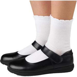 imageCOTTON DAY Girls White Dressy Textured Short Socks Scallop Top Design 5 PackScallop Top White 5 Pack