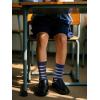 imageCOTTON DAY Kids Boys Crew Dress Socks Bright Colorful Stripes DesignColorful Stripes
