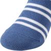 imageCOTTON DAY Kids Boys Crew Dress Socks Bright Colorful Stripes DesignGray Blue Stripes