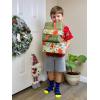 imageCOTTON DAY Kids Boys Crew Dress Socks Bright Colorful Stripes DesignWide Colorful Stripes