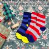 imageCOTTON DAY Kids Boys Crew Dress Socks Bright Colorful Stripes DesignWide Colorful Stripes