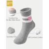 imageCOTTON DAY Kids Girls Pink White Crew Athletic Socks with Retro Stripes HeartsHearts Stripes