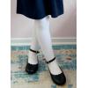 imageCOTTON DAY Kids Girls School Dress Cotton Tights Black White Navy Blue BurgundyWhite 2 Pack