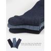 imageCOTTON DAY Mens Premium Soft Combed Cotton Trouser Dress Socks Seamless Toe Black Gray Blue Argyle Striped Shoe Size 812Ribbed Ltdenim dkdenim  Navy Blue