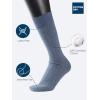 imageCOTTON DAY Mens Premium Soft Combed Cotton Trouser Dress Socks Seamless Toe Black Gray Blue Argyle Striped Shoe Size 812Ribbed Ltdenim dkdenim  Navy Blue