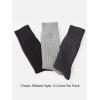 imageCOTTON DAY Mens Premium Soft Combed Cotton Trouser Dress Socks Seamless Toe Black Gray Blue Argyle Striped Shoe Size 812Ribbed Ltgray dkgray  Black