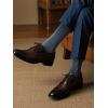 imageCOTTON DAY Mens Premium Soft Combed Cotton Trouser Dress Socks Seamless Toe Black Gray Blue Argyle Striped Shoe Size 812Striped Design