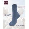 imageCOTTON DAY Womens Combed Cotton Colored Fine Ribbed Trouser Dress Socks Beige Denim Blue Purple 3 PackDenim