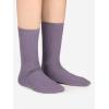 imageCOTTON DAY Womens Combed Cotton Colored Fine Ribbed Trouser Dress Socks Beige Denim Blue Purple 3 PackPurple Mix