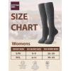imageCOTTON DAY Womens Soft Combed Cotton Knee High Long Calf Dress Socks Seamless Toe Black White Gray Navy Blue BrownPlain Assorted Black Gray Navy Blue