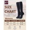 imageCOTTON DAY Womens Soft Combed Cotton Knee High Long Calf Dress Socks Seamless Toe Black White Gray Navy Blue BrownPlain Black