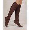 imageCOTTON DAY Womens Soft Combed Cotton Knee High Long Calf Dress Socks Seamless Toe Black White Gray Navy Blue BrownPlain Brown Cocoa