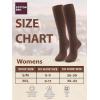 imageCOTTON DAY Womens Soft Combed Cotton Knee High Long Calf Dress Socks Seamless Toe Black White Gray Navy Blue BrownPlain Brown Cocoa