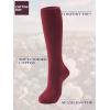 imageCOTTON DAY Womens Soft Combed Cotton Knee High Long Calf Dress Socks Seamless Toe Black White Gray Navy Blue BrownPlain Burgundy