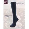 imageCOTTON DAY Womens Soft Combed Cotton Knee High Long Calf Dress Socks Seamless Toe Black White Gray Navy Blue BrownPlain Navy Blue
