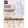 imageCOTTON DAY Womens Soft Combed Cotton Knee High Long Calf Dress Socks Seamless Toe Black White Gray Navy Blue BrownPlain White
