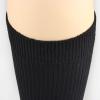 imageCOTTON DAY Womens Soft Combed Cotton Knee High Long Calf Dress Socks Seamless Toe Black White Gray Navy Blue BrownRibbed Black