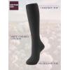 imageCOTTON DAY Womens Soft Combed Cotton Knee High Long Calf Dress Socks Seamless Toe Black White Gray Navy Blue BrownRibbed Black