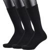 imageCOTTON DAY Mens Premium Soft Combed Cotton Trouser Dress Socks Seamless Toe Black Navy Blue StripedPlain Black