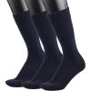 imageCOTTON DAY Mens Premium Soft Combed Cotton Trouser Dress Socks Seamless Toe Black Navy Blue StripedPlain Navy Blue