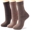 imageCOTTON DAY Womens Soft Combed Cotton Dress Socks Seamless Toe Black Gray Navy Blue Brown 69