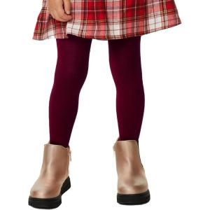 imageCOTTON DAY Kids Girls School Dress Cotton Tights Black White Navy Blue BurgundyBurgandy 2 Pack