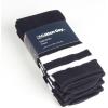 imageCOTTON DAY Unisex Kids Boys Girls Tube Knee High Mid Calf Long Socks Seamless Toe Black White Striped 3 Pack