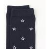 imageCOTTON DAY Womens Soft Combed Cotton Dress Socks Seamless Toe Black White Gray Navy Blue Brown BeigeStars