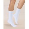 imageCOTTON DAY Womens Soft Combed Cotton Dress Socks Seamless Toe Black White Gray Navy Blue Brown BeigeWhite All Plain