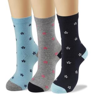 imageCOTTON DAY Womens Soft Combed Cotton Dress Socks Seamless Toe Black White Gray Navy Blue Brown BeigeStars