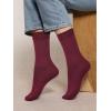 imageCOTTON DAY Womens Soft Combed Cotton Dress Socks Seamless Toe Black White Gray Navy Blue Brown BeigeBurgundy